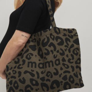 Joli Bump leopardinis pirkinių krepšys mama