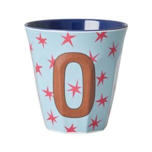 Vaikiškas puodelis su žvaigždutėmis ir raide O