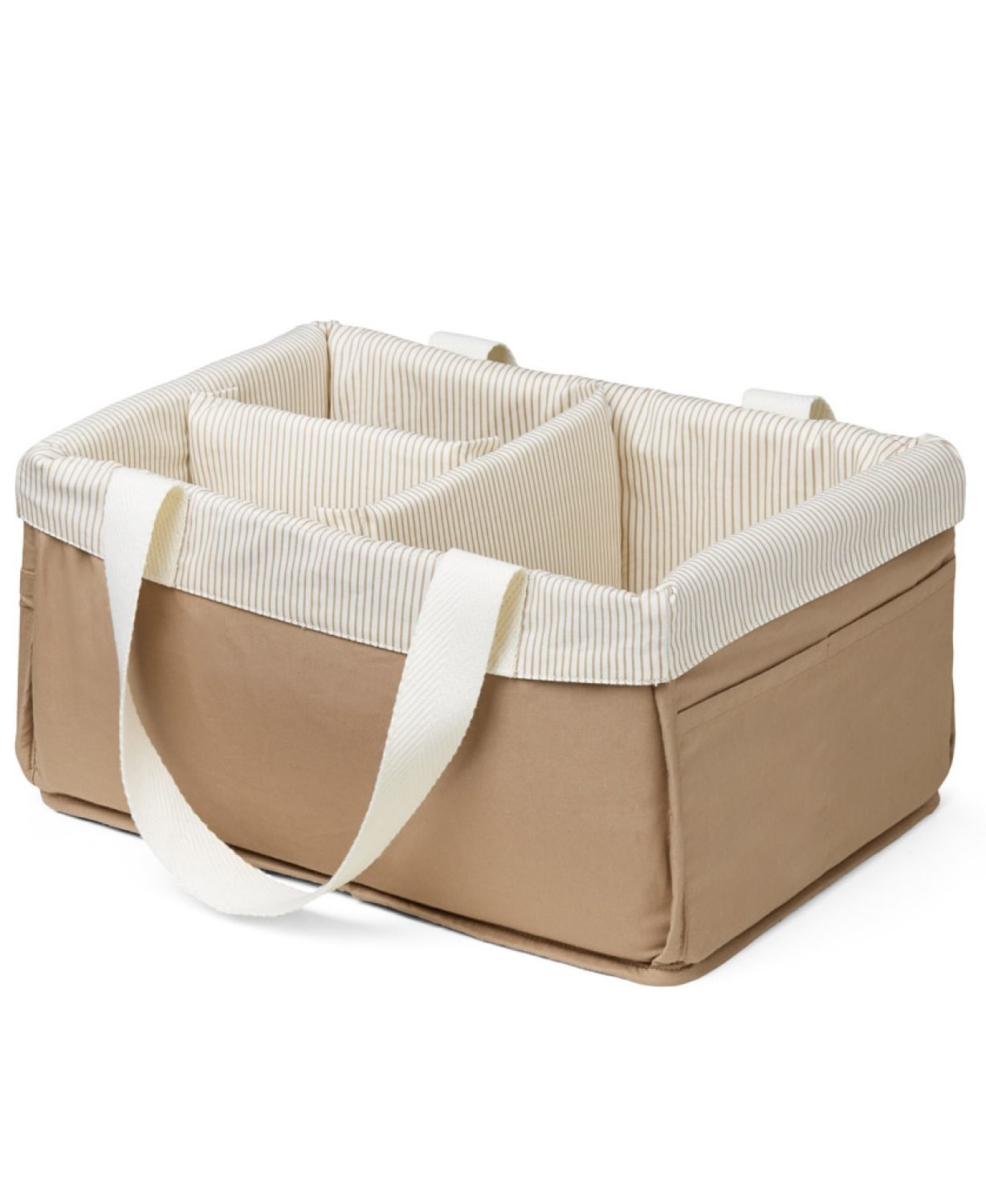 Cam Cam Copenhagen sauskelnių dėklas su Classic Stripes Camel raštu